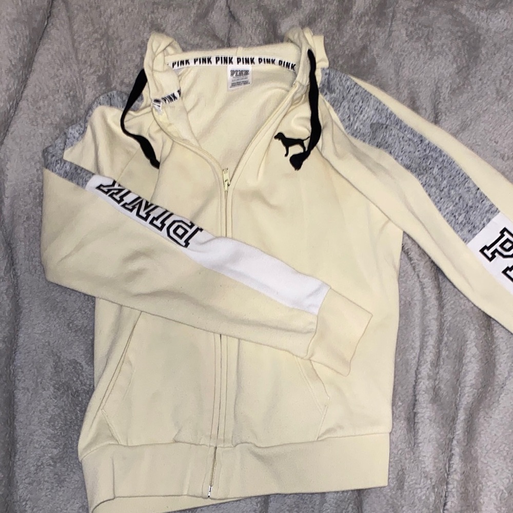 Yellow Victoria Secret Pink Jacket. Size small